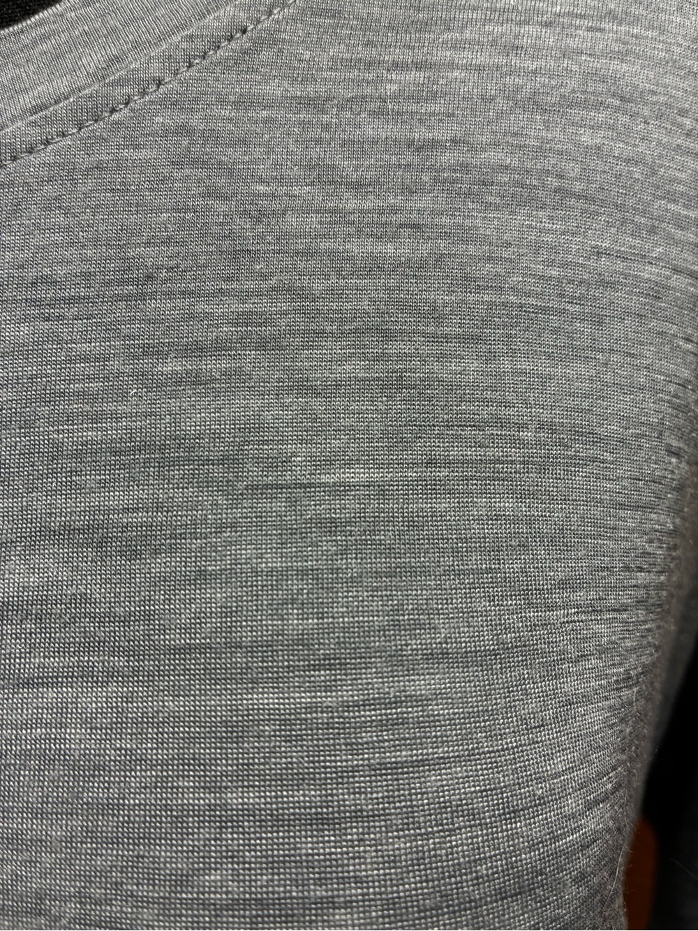 REI Women's Heather Gray Long-Sleeve Lightweight Wool blend Shirt - Picture 2 of 5